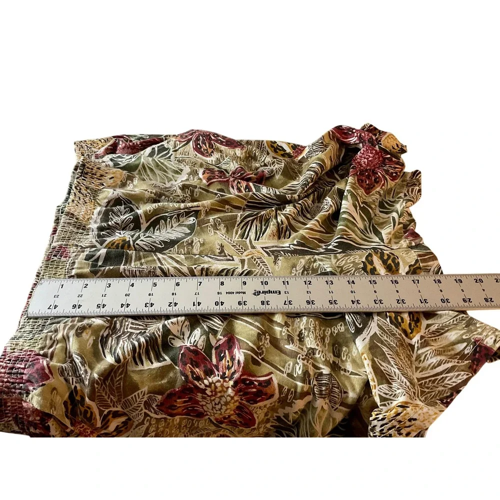 YS Studio Women's Floral Print Top Shorts Set Made in USA 2X - Picture 10 of 13
